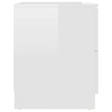 Bedside Cabinets 2 pcs High Gloss White 40x40x50 cm Engineered Wood 326736