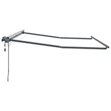 Awning Frame with Manual Anthracite 3.5 x 2.5 m Aluminium 46872
