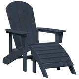 Garden Chair 2 pcs Navy Polyethylene 3335843