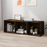 Book Cabinet/TV Cabinet Smoked Oak 36x30x114 cm Engineered Wood 826655