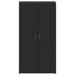 ZNTS File Cabinet Black 60x32x115 cm Engineered Wood 840773