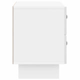 Bedside Cabinet High Gloss White 62 x 34.5 x 47.5 cm 893859