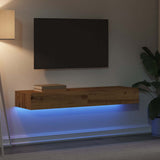 TV Cabinets with LED Lights 2 pcs Artisan Oak 60x35x15.5 cm 856346