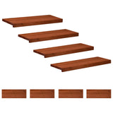 Stair Treads 8 pcs 70 x 30 x 2 cm Brown Solid Beech Wood 3446298