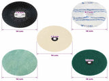 Floor Polisher Pad Set 20 pcs 14 cm Multicolour 42048126