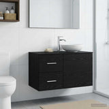Bathroom Cabinet In-between Black Oak 30 x 44.5 x 50 cm 890375