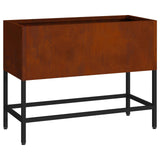 Raised Garden Planter Rusty 60 x 26 x 45 cm Weathering Steel 865889