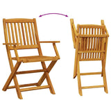 7 Piece Garden Dining Set 180x90x75 cm Solid Wood Acacia 3321528