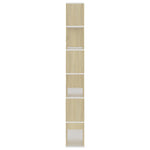 Book Cabinet Room Divider Sonoma Oak 80x24x186 cm Engineered Wood 809155