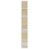Book Cabinet Room Divider Sonoma Oak 80x24x186 cm Engineered Wood 809155