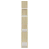 Book Cabinet Room Divider Sonoma Oak 80x24x186 cm Engineered Wood 809155