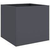 Planters 2 pcs Anthracite 49x47x46 cm Steel 841564
