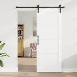 Sliding Door White 83 x 211 cm Solid Pine Wood 3333283