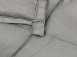 Weighted Blanket Grey 135x200 cm Single 10 kg Fabric 3154780