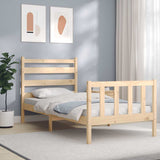 Bed Frame without Mattress 100x200 cm Solid Wood Pine 3192026