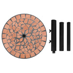 ZNTS Parasol Base Terracotta Round 12 kg 362219