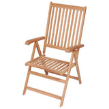 Reclining Folding Chairs 2 pcs Solid Teak Wood 43029