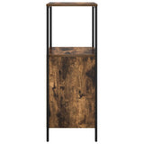 Bathroom Cabinet with Shelves Smoked Oak 36x35x95 cm 861914