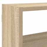 Wall Cube Shelf 7 Compartments Sonoma Oak Engineered Wood 860024