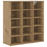 Shoe Cabinet Artisan Oak 77.5 x 30 x 83.5 cm Engineered Wood 875216