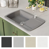 Granite Kitchen Sink Single Basin Grey 142945