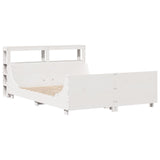 Bed Frame without Mattress White 160x200 cm Solid Wood Pine 3306454