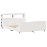 Bed Frame without Mattress White 120x200 cm Solid Wood Pine 3306463