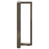 Console Table Legs T-Shaped 2 pcs Black 25x28x cm Steel 4013043