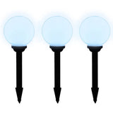 Outdoor Pathway Lamps 6 pcs LED 20 cm with Ground Spike 277115