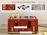 3000W 1.7L Rapid Boil Kettle & 4 Slice Toaster, Kettle and Toaster Set with 7 Browning Controls and T3398P329561