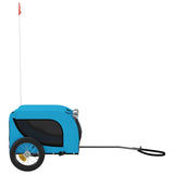 Pet Bike Trailer Blue and Black Oxford Fabric and Iron 93995