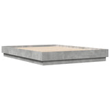 Bed Frame without Mattress Concrete Grey 120x200 cm 3209866