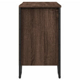Bathroom Sink Cabinet Brown Oak 60x35x60 cm Engineered Wood 848658