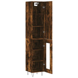 Highboard Smoked Oak 34.5x34x180 cm Engineered Wood 3199078
