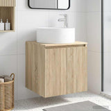 Wall-mounted Sink Vanity Sonoma Oak 49.5 x 44.5 x 65.5 cm 890464