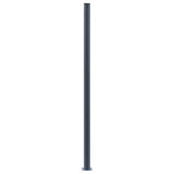 Fence Posts 2 pcs Dark Grey 185 cm Aluminium 148986