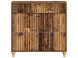 Shoe Cabinet ALKMAAR 78 x 24 x 103 cm Engineered Wood Old Wood 896223