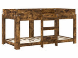 Bunk Bed for Kids Smoked Oak 80 x 160 cm Engineered Wood 3410551