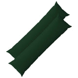 Cushion with Pillow HEERLEN 2 pcs Dark Green Fabric 926072