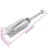 ZNTS Folding Anchor Silver 10 kg Malleable Iron 94273