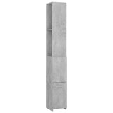 Bathroom Cabinet Concrete Grey 25x26.5x170 cm Engineered Wood 808435