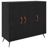 Sideboard Black Oak 89.5 x 34 x 80 cm Engineered Wood 879578