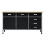 145348 Workbench Black 160x60x85 cm Steel