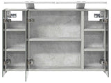 Bathroom Mirror Cabinet Concrete Grey 60 x 14.5 x 50 cm 889082