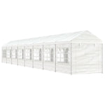 Gazebo with Roof White 17.84x2.28x2.69 m Polyethylene 3155484