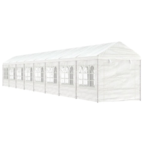Gazebo with Roof White 17.84x2.28x2.69 m Polyethylene 3155484