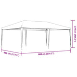 Professional Party Tent 4x6 m Green 90 g/m 48514