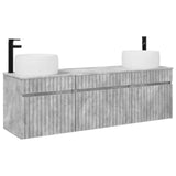 Bathroom Cabinet Set 3 pcs Concrete Grey 49 x 44.5 x 66 cm 3405770