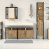 Bathroom Furniture Set 4 pcs Artisan Oak Engineered Wood 3334422