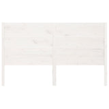 Headboard White 146x4x100 cm Solid Wood Pine 818721